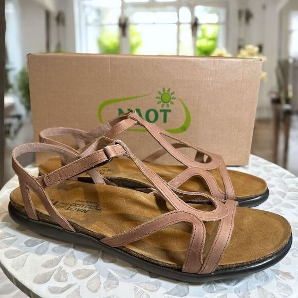 NEW Naot Dorith Supportive Leather Strappy Sandals Flats Women’s Size 42 US 11 - Picture 2 of 14